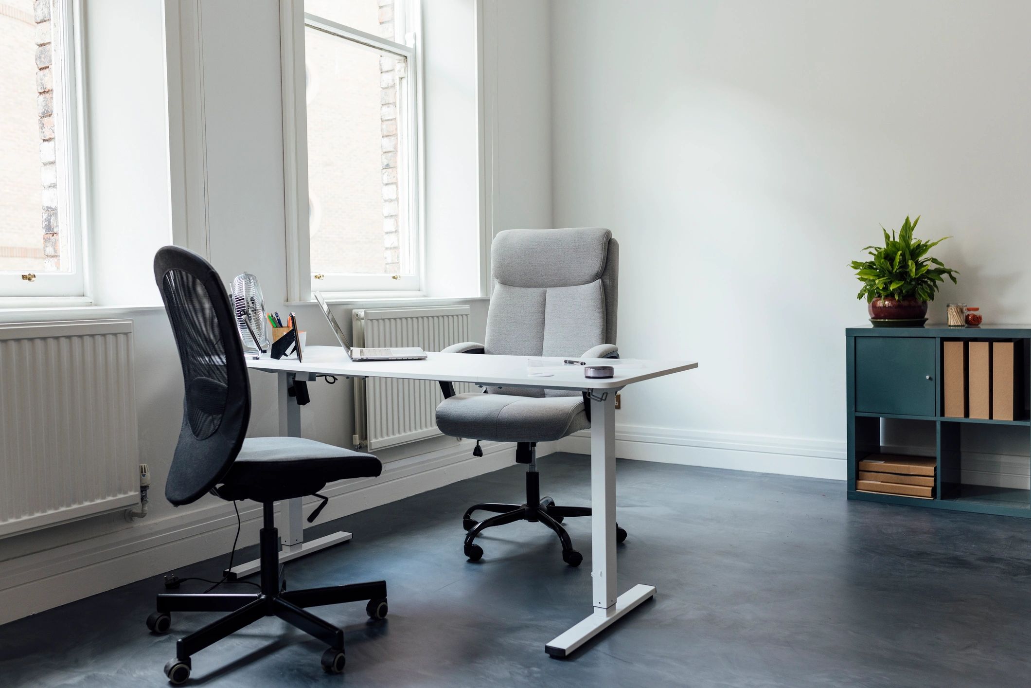Corporate office interior for office security context